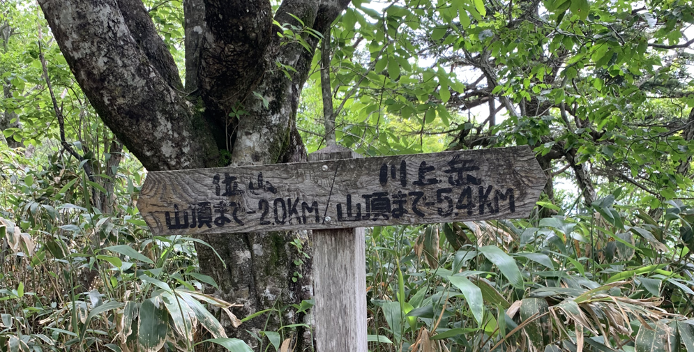 天空遊歩道に合流の看板