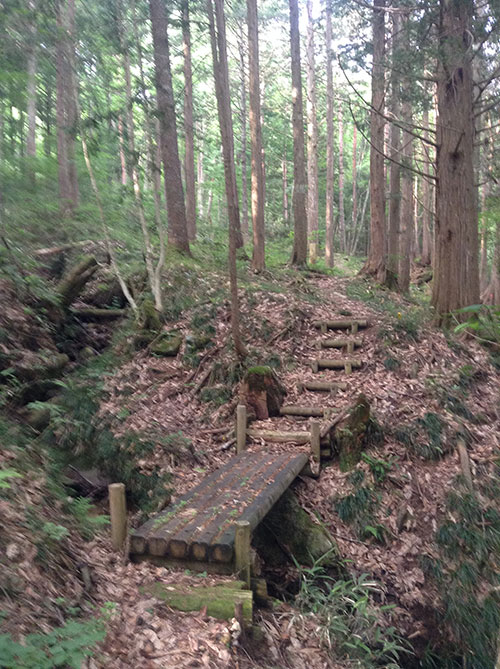 木の橋・階段