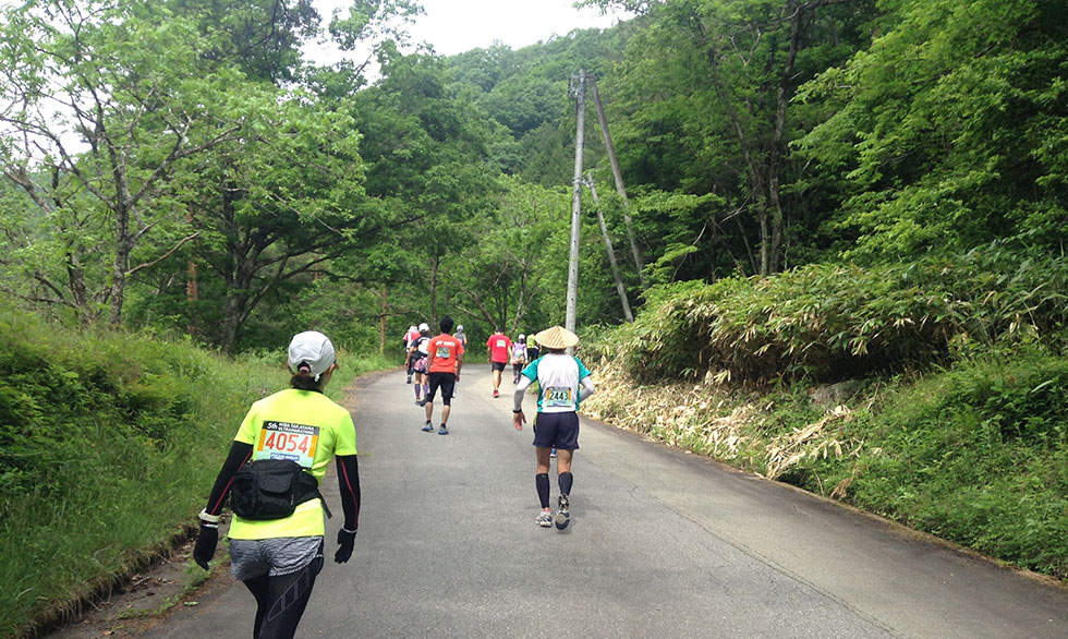 飛騨高山スキー場への坂道